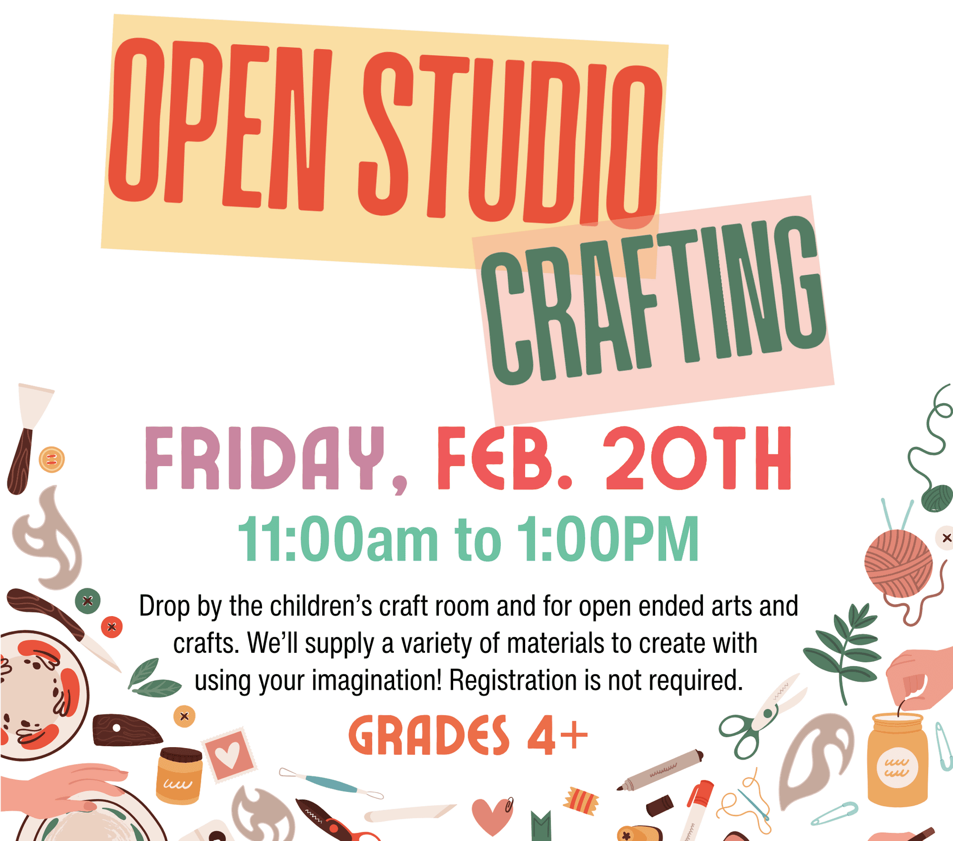 open crafting for website