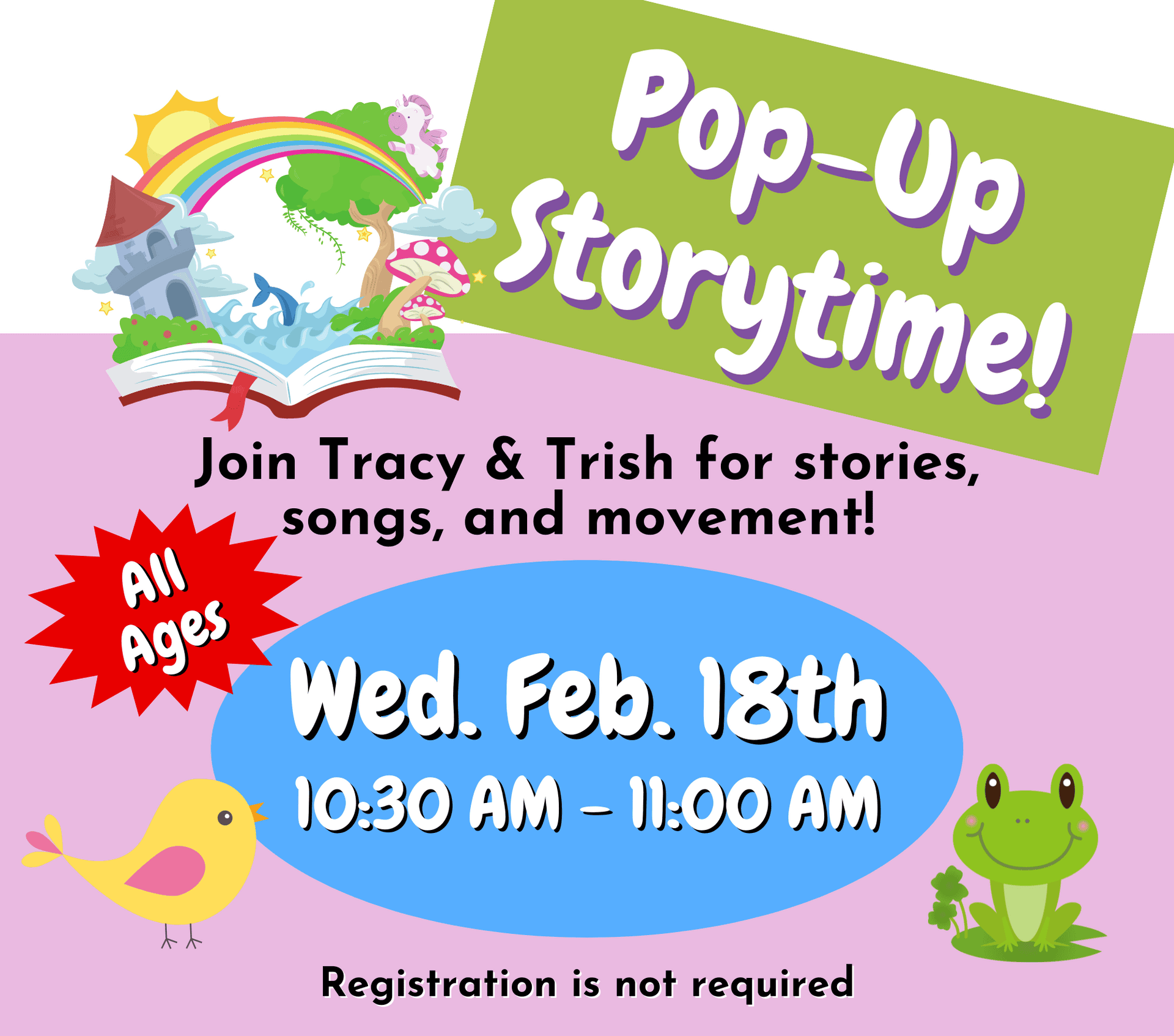 pop up storytime website